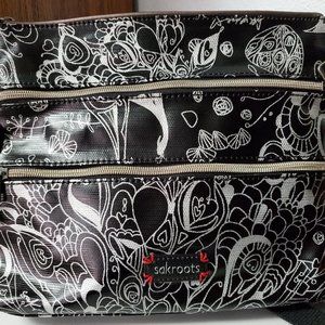 Sakroots Black and Silver Songbird Crossbody